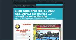 Desktop Screenshot of lidoadriano.net